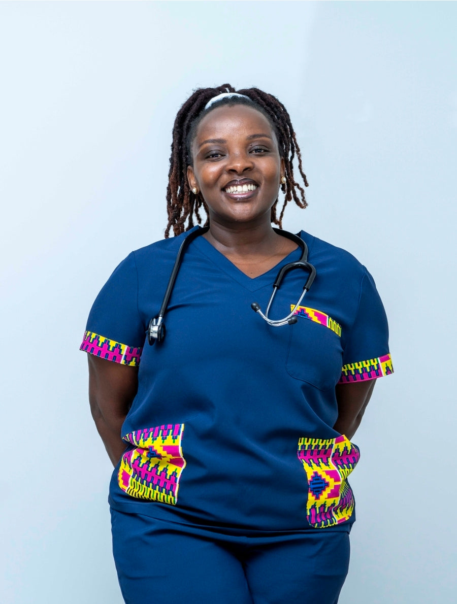 Maridadi scrub top